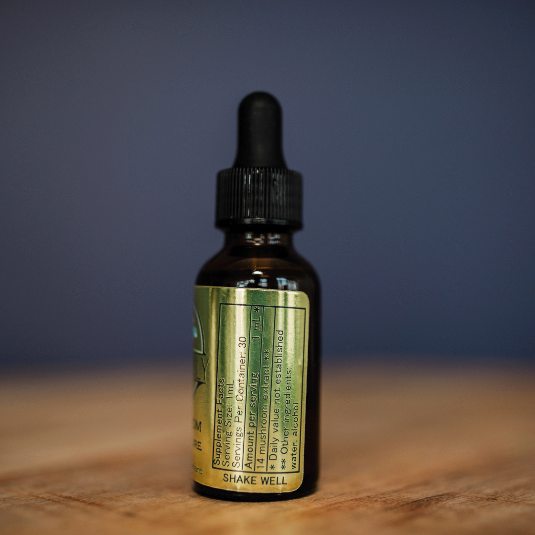 14 Mushroom Blend Tincture – Dual + Ultrasonic Extract for Full-Spectrum Wellness