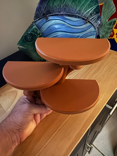 3D-Printed Mushroom Wall Shelf Spruce Creek Mushrooms