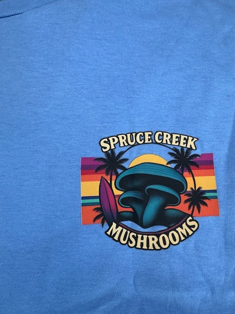 Short Sleeve - Ocean Themed - Spruce Creek Mushroom Tee (Size 2XL)