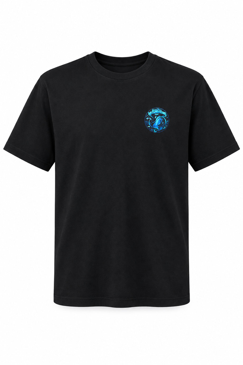 Cosmic Tides – Space & Ocean T-Shirt Spruce Creek Mushrooms