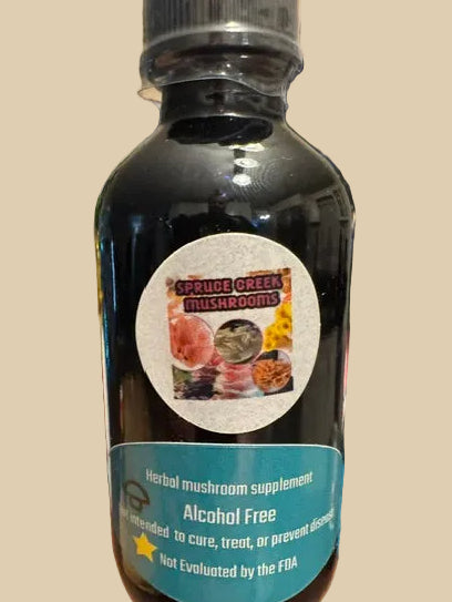 Tintura Líquida de Melena de León sin Alcohol de Calidad Premium (2 oz / 60 ml)