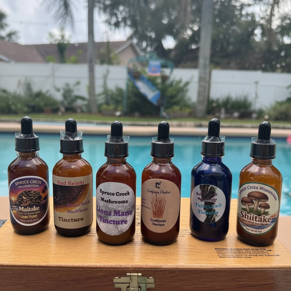 Ultimate Mushroom Tincture Bundle – 6-Pack Spruce Creek Mushrooms